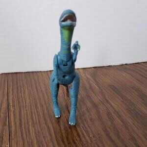 Dilophosaurus 5 Inch Blue Plastic Dinosaur Toy K&M 2001